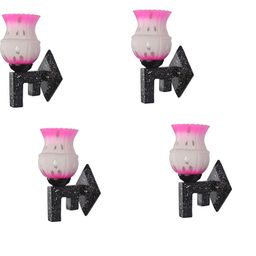 1ST TIME Pink & White Solid Glass Traditional Cylinder Wall Lamps Wall Lamps-picture-13