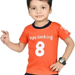 Alexa Creation Boys Typography Printed Round Neck Cotton T-shirt-image-96