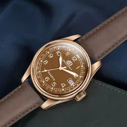 DOUBLERUN Men Dial & Leather Straps Analogue Multi Function Watch H05N1216-38