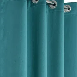 B' Decorlish Blue Set of 2 Room Darkening Long Door Curtain-image-78