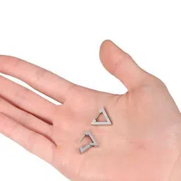 VAGHBHATT Triangular Hoop Earrings image 3