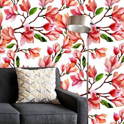 ArtzFolio Printed UV-Resistant Anti-Bacterial Magnolia Flowers Peel & Stick Wallpaper-image-50