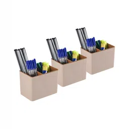 Aura Brown Set of 3 Regular Desk Organiser Organisers-22