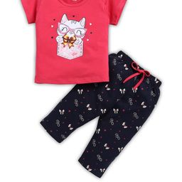 Colourspop Girls Printed Top with Capris-image-17