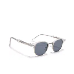 Voyage Unisex Grey Lens & Steel-Toned Round Sunglasses-95