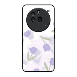QRIOH Unisex Nothing Phone 3a Pro Floralelle Impact Resistant Glass Back Case-image-93