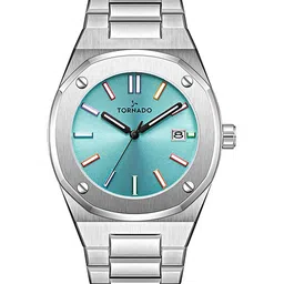 TORNADO Men Mother of Pearl Dial & Stainless Steel Bracelet Style Straps Analogue Watch T23003-SBSL-image-25