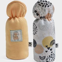 MiArcus Infants Pack Of 2 Printed Baby Feeding Bottle Cover-23
