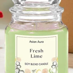 Asian Aura Scented Jar Smoke-Free Candle -Fresh Lime 70g-39