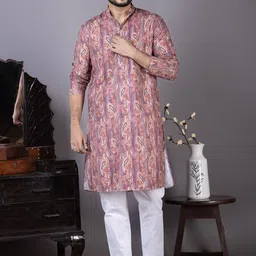 DEVOILER Men Embellished Sequinned Kurta-image-24