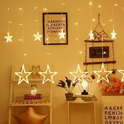 SPARK WORLD Yellow Cylindrical Shape String Lights image 2