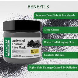LUVYH Set of 2 Activated Charcoal Face Mask 200g image 4
