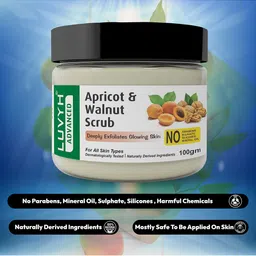 LUVYH Advanced Set of 2 Apricot & Walnut Scrubs for All Skin Types - 100 g Each image 2