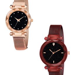 Gopal Shopcart Women Pack Of 2 Embellished Dial Analogue Watch-image-9