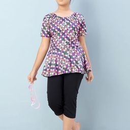 BAESD Girls Printed Swimwear With Attached Tights-picture-15
