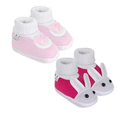 NESKA MODA Kids Pair Of 2 Cotton Booties-picture-23
