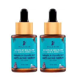 Pilgrim Set of 2 Salicylic Acid 1% + Glycolic Acid 3% Anti Acne Serum-40