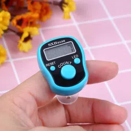 fashion appearance Finger Ring 5 Digit Electronic Digital Hand Tally Counter Digital Tally Counter image 3