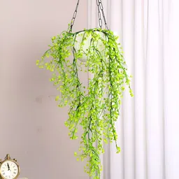 ARICK DECOR Green 1 Pieces Hanging Artificial Plant-51