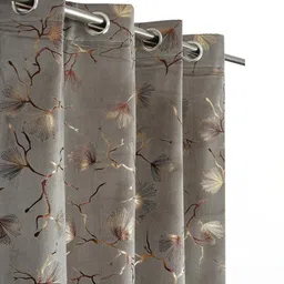 Myntra Elegant Homes Grey Polyester Long Door Curtain-picture-29