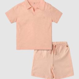 GAP Boys Mid-Rise Slim Fit Shorts with Shirt-picture-14