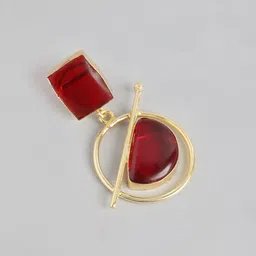 Anouk Gold Plated Beaded Contemporary Drop Earrings image 3