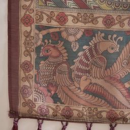Anouk Rustic Organza Block Print Saree image 2