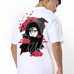 ANGERHOOD Graphic Naruto Printed Drop-Shoulder Sleeves Oversized Cotton T-shirt-picture-10