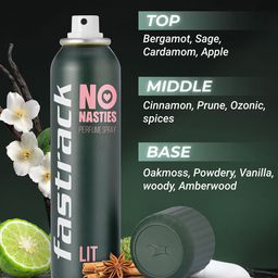 Fastrack Men Set of Lit & BadassNo Nasties Perfume Spray - 135 ml Each image 5