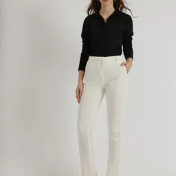 FableStreet Women Custom Tapered Fit Mi Rise Linen Trousers-image-84