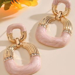 SALTY Pack of 2 Women Mauve Luxury Gold Earring-15