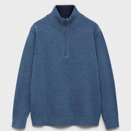 Mango Kids Boys Solid Pure Cotton Pullover-picture-17