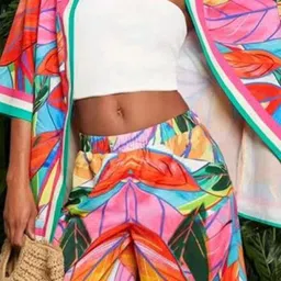 Routes by All About You Printed Shrug With Trousers Co-Ords image 2