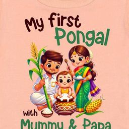 Arvesa My First Pongal Printed Bodysuit image 2
