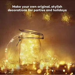ENORMITY 2Pcs Yellow Rice Shape String Lights image 3