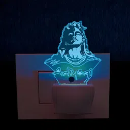 Adiyogi(Shiva) God Gift lamp 3D Illusion Night Light Meditation, Home Decor Plug Night Lamp-image-8