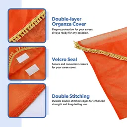Kuber Industries Orange Set of 6 Regular Multi-Utility Organisers image 3