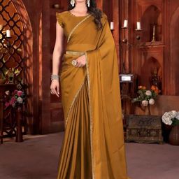VRAGI Beads and Stones Pure Chiffon Saree-27