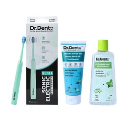 Dr.Dento Set Of 3 Seed Oil Toothpaste- 125 ml & Mint Mouthwash- 300 ml With Toothbrush-image-23