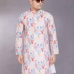 PulseIQ Men Printed Thread Work Kurta-image-32