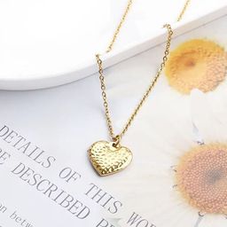 DIVASTRI Gold-Plated Heart Shaped Pendants with Chains-18
