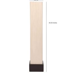 Devansh Off-White & Brown Rectangle FloorLamps image 4