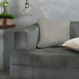 MASPAR Solid Cotton Square Cushion Cover For Sofa Bedroom Living Room Chair- 40X40 CM-image-77