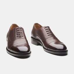 KOZASKO Classic Goodyear Welted Brown Captoe Oxford-image-38
