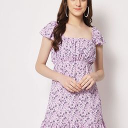 BAESD Floral Print Empire Dress-picture-7