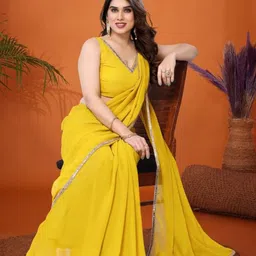 BLEESBURY Pure Georgette Saree-image-14