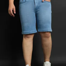 bigbanana Men e-Dry Technology Washed Denim Shorts-image-20
