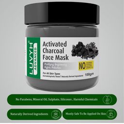 LUVYH Set of 2 Activated Charcoal Face Mask 200g image 3