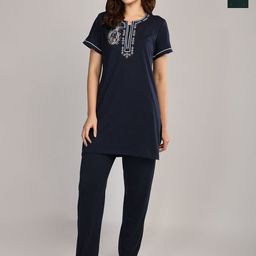 Duchess Women Printed Night suit-image-34