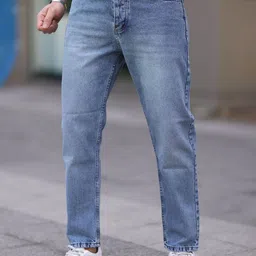 Trendyol Men Regular Fit Mid-Rise Light Fade Jeans-image-52